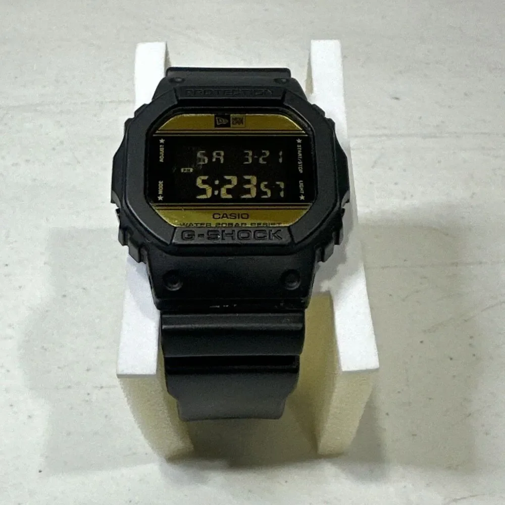 Casio G-Shock 3229 DW-5600NE Men Watch 43mm New Era Black 200M Alarm New Battery